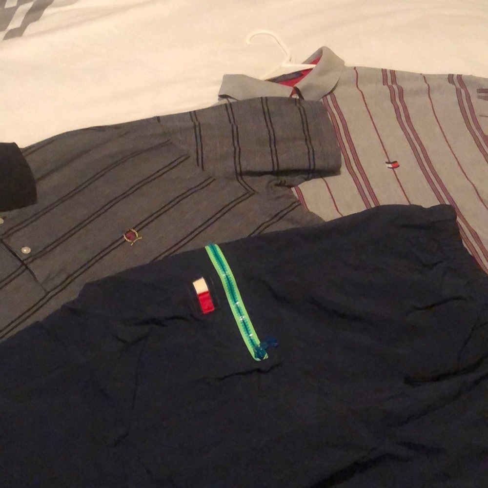 Lot of 3 Tommy Hilfiger 2 polos xl and 1 shorts large